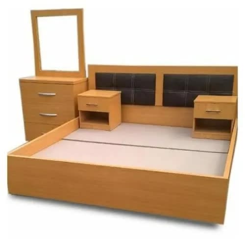 Bedframe With Dressing Table & Bedside - 6ft X 6ft