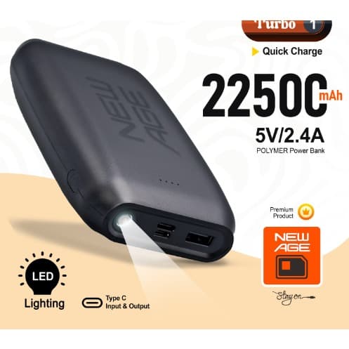 Turbo 1 - 22500mAh Power Bank - With Torch Light