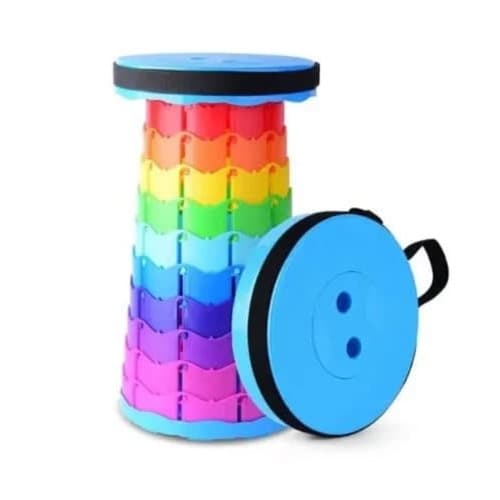 Collapsible Telescopic Outdoor Stool - Multicolor