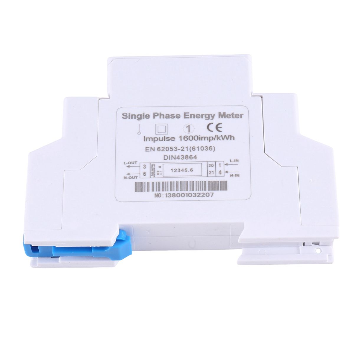 1PC KWH Energy Meter 532A 20A LCD Digital Power Consumption Watt Meter AC220V Watt Hour Din Rail Energy Meter
