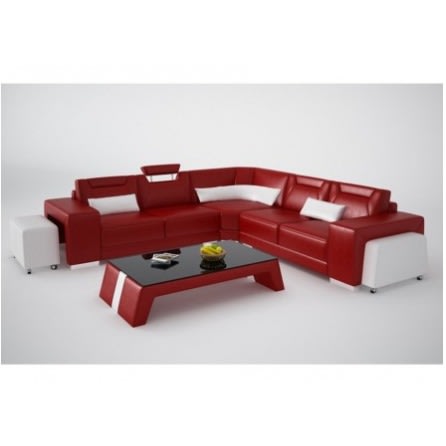 Hex Leather Set With Table