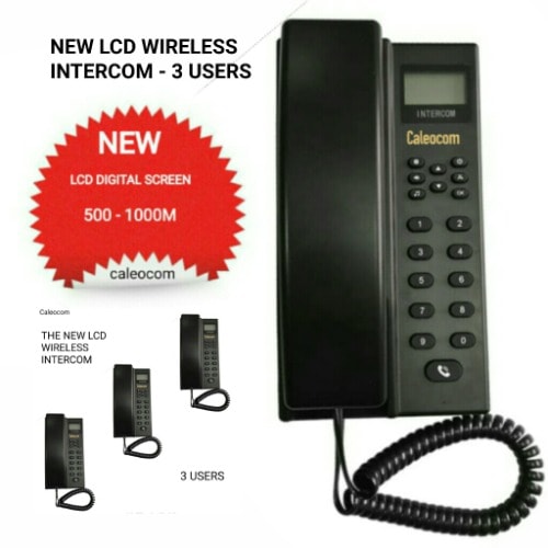 Wireless Intercom Lcd New Model - 3 Users