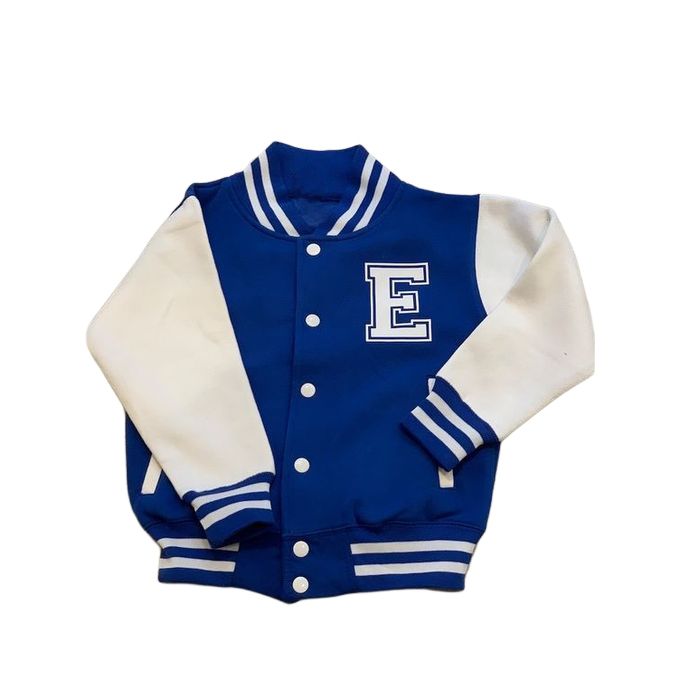 Envogue Well Tailored Varsity Jacket -  Blue & White