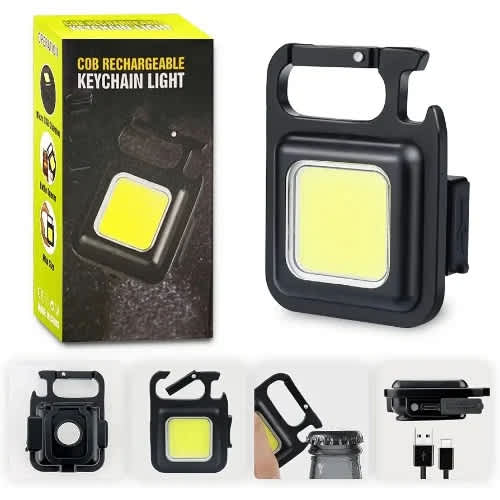 Cob Rechargeable Keychain Light