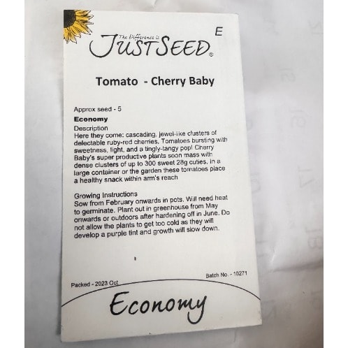Tomato Cherry Baby Seeds-5 seeds