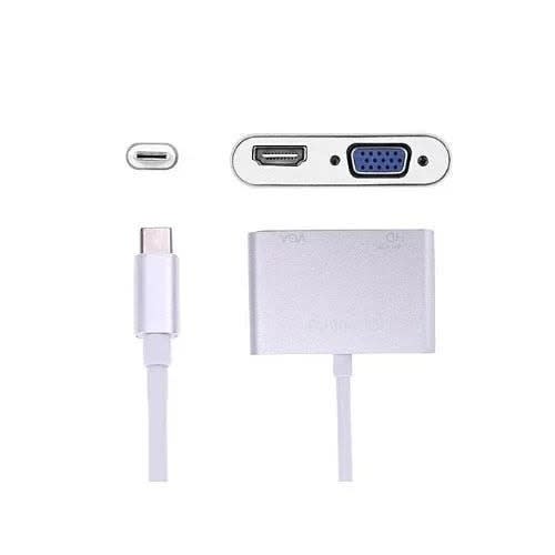 Usb-c Type-c To Hdmi Vga Converter Adapter