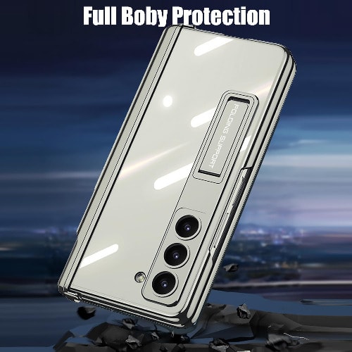 Samsung Galaxy Z Fold 5 Clear Case With Magnetic Hinge Protection And S Pen Holder 233