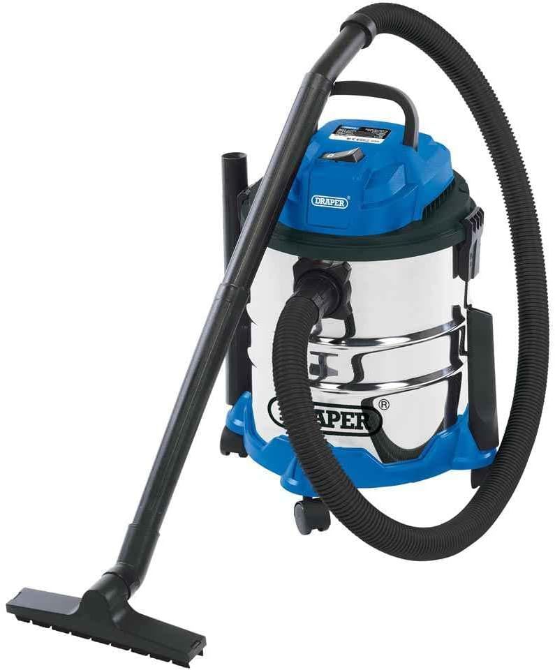 Wet And Dry Vacuum Cleaner, 20L Stainless Steel Tank,1250W
