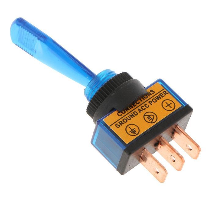 Marine Toggle Switch & Led 12V 20A Car Motorcycle Modification Blue