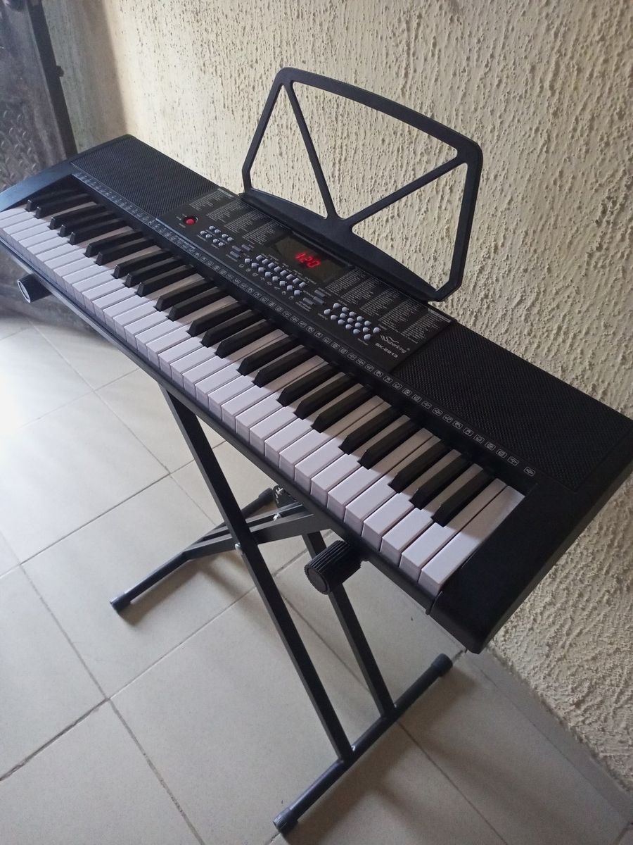Portable Keyboard Piano With Adapter And Stand