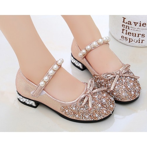 Pearl Embellished Girl Shoe