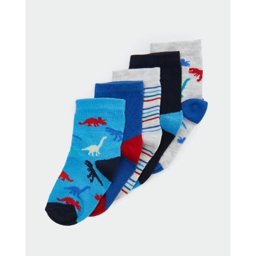 5-In-1 Pack Cotton Baby Socks