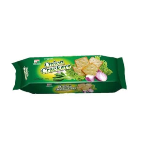 Onion Crackers Biscuit - 200g  X 1 Pack