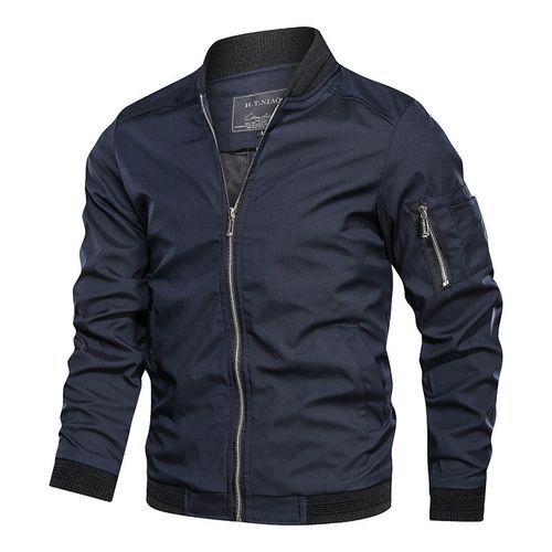 Men's Jacket-Lightweight Casual Thin Bomber Coat Outwear