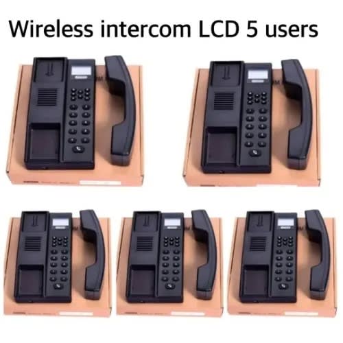 Digital LCD Wireless Intercom - 5 Users