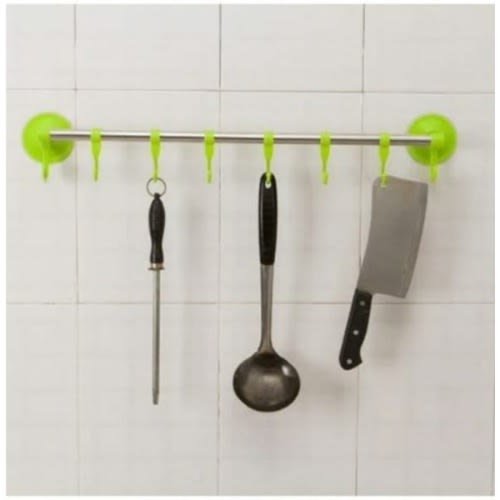 Suction Towel Rack With Hangers