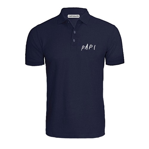 Papi Polo T-shirt - Navy Blue