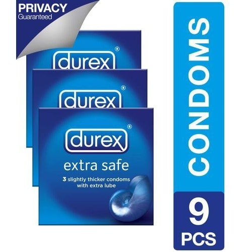Durex Extra Safe Condoms - Pack Of 3's X 3