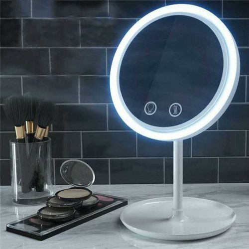 Cool Breeze USB Makeup Mirror With LED Light And Fan