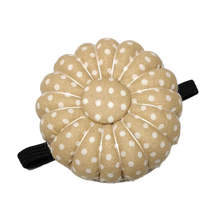 2-in-1 Wrist Pin Cushion Magnetic Pincushion Sewer Handcraft Brown