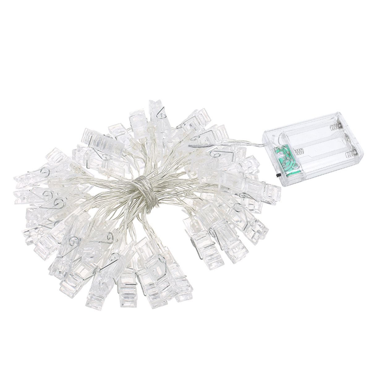 40 LEDs Photo Clip String Light Batterys Powered 5M/16.4FT