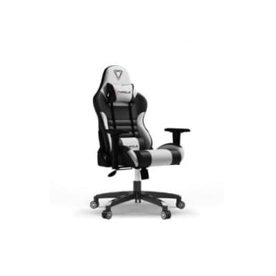 Furgle Gaming Chair With Footrest - Black & White