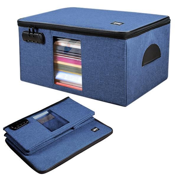 High Capacity Multilayer Briefcase Office Documents Organize Package Credentials Credit Card Wallet Storage Pouch Accessories