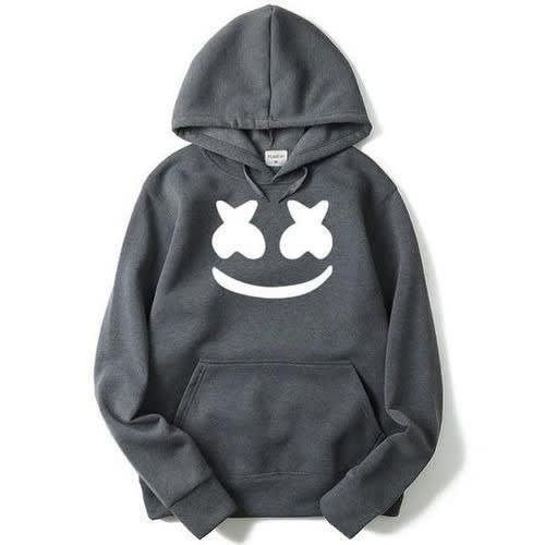 Marshmello Inscripted Hoodie - Grey