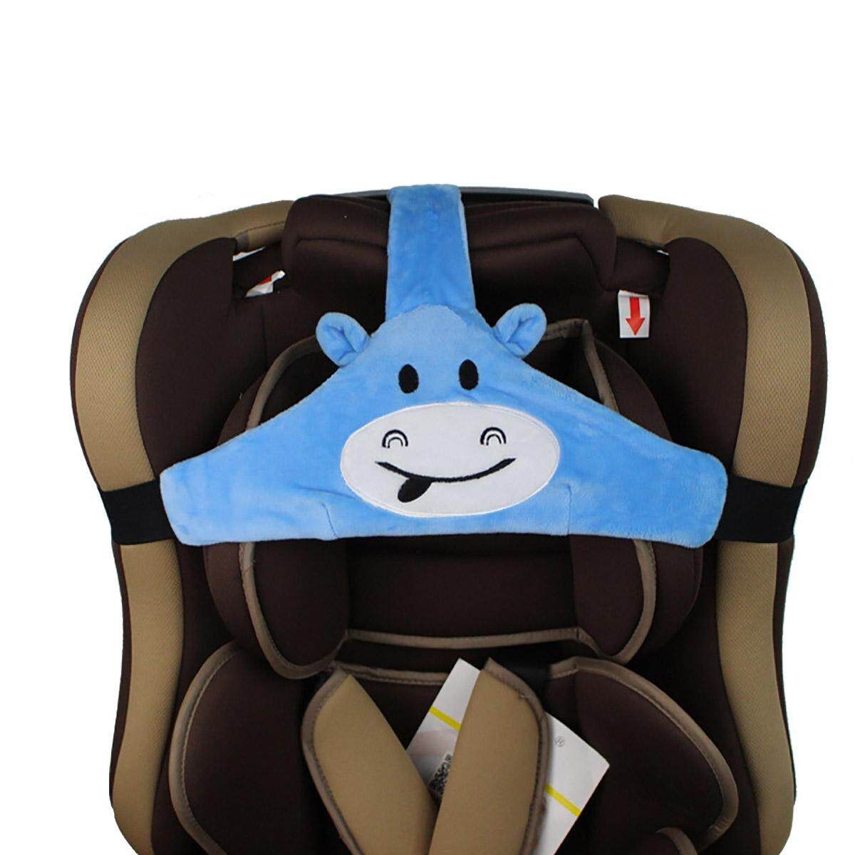 Baby Kids Head Neck Car Seat Belt Safety Headrest Pillow Pad Protector Blue (blue)