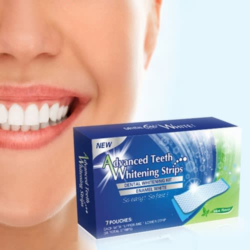 Advanced Teeth Whitening Strips - 7 Pouches