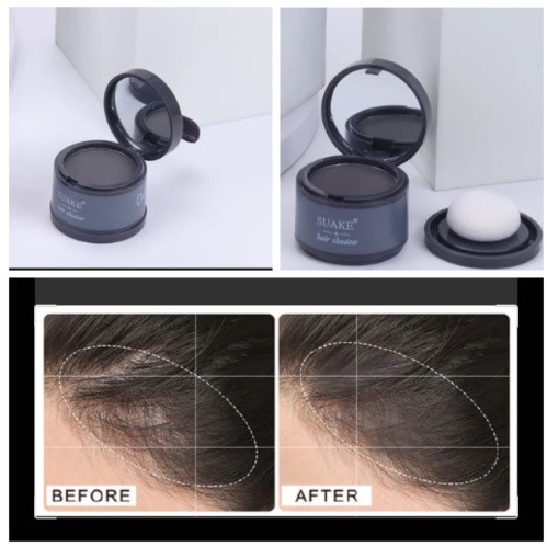Natural Instant Waterproof  Hair Root  Touch Up Black Dye - 4g