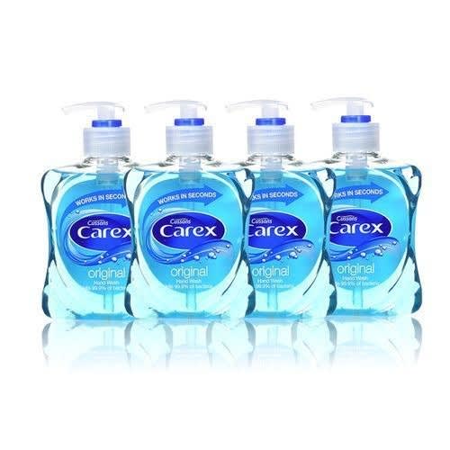 Carex Handwashing Liquid Moisture Plus 250ml X 4 Pieces