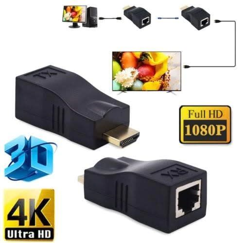 HDMI Extender To Rj45-cat 5e-6 Network Lan Ethernet Adapter