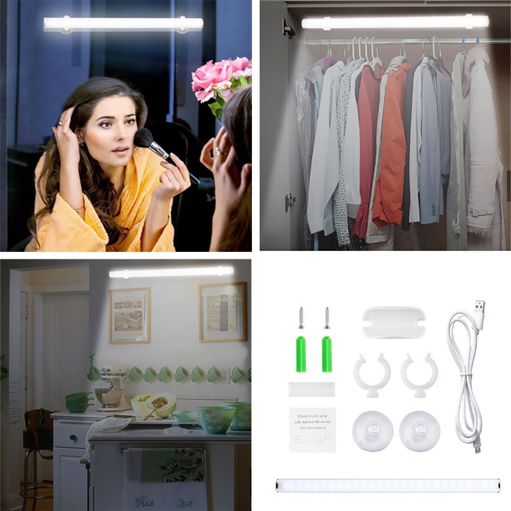 Portable LED Mirror Light Vanity Lights Touch Control