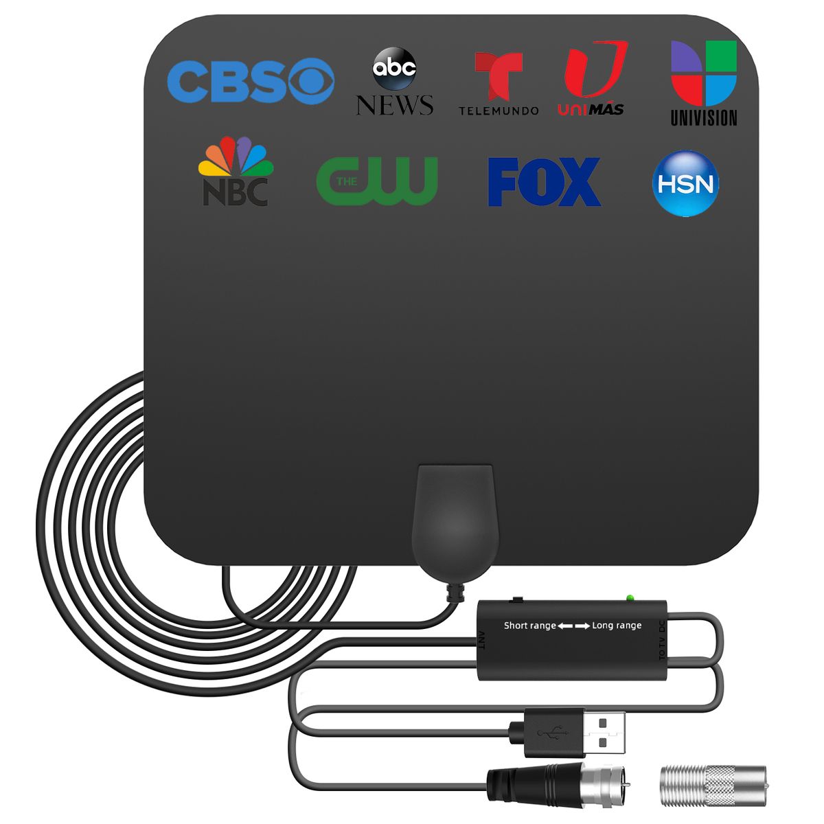 Indoor 3600 Miles Digital TV Aerial Amplified HDTV 4K-T2 Freeviewb-tb Local Channel