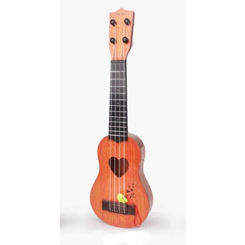 Kids Wooden Acoustic Love Pattern Guitar