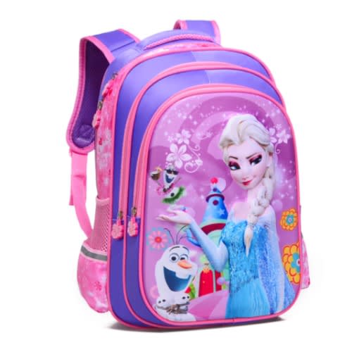 Frozen 3d School Bag Backpack-l-42cm; M- 38cm; S-36cm - Purple