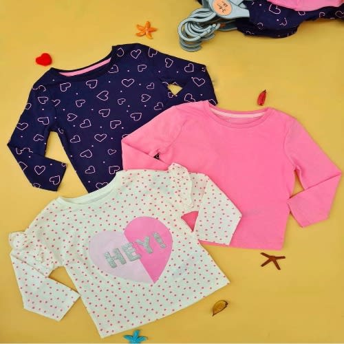 Baby Girl Tops- Pack Of 3