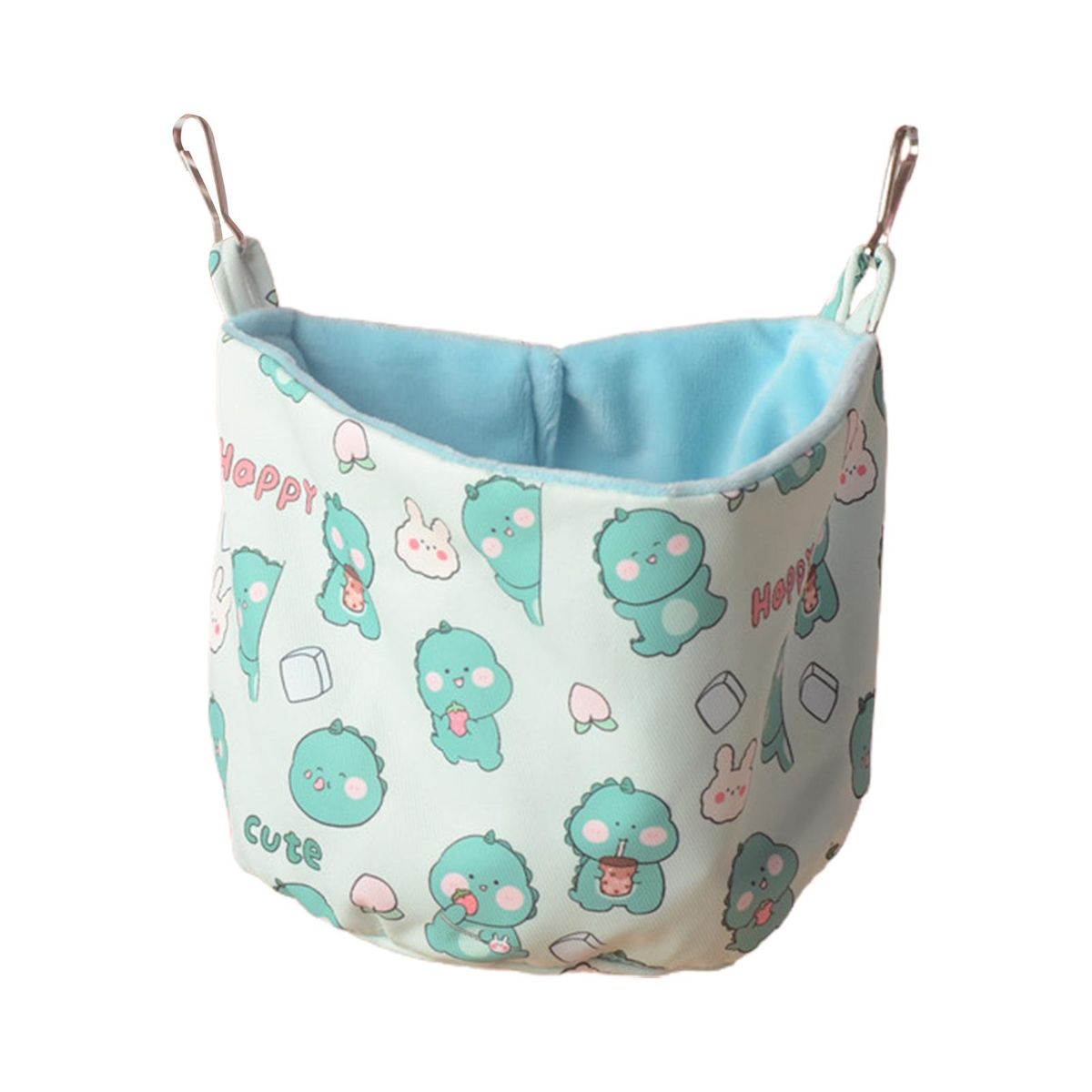 Hamster Hammock Cartoon Bear Pattern Small Animal Squirrel Sleeping Nest Green