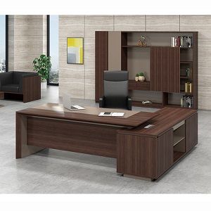 Modern L-shape Executive Wooden Office Tables (Delivered Within Lagos)