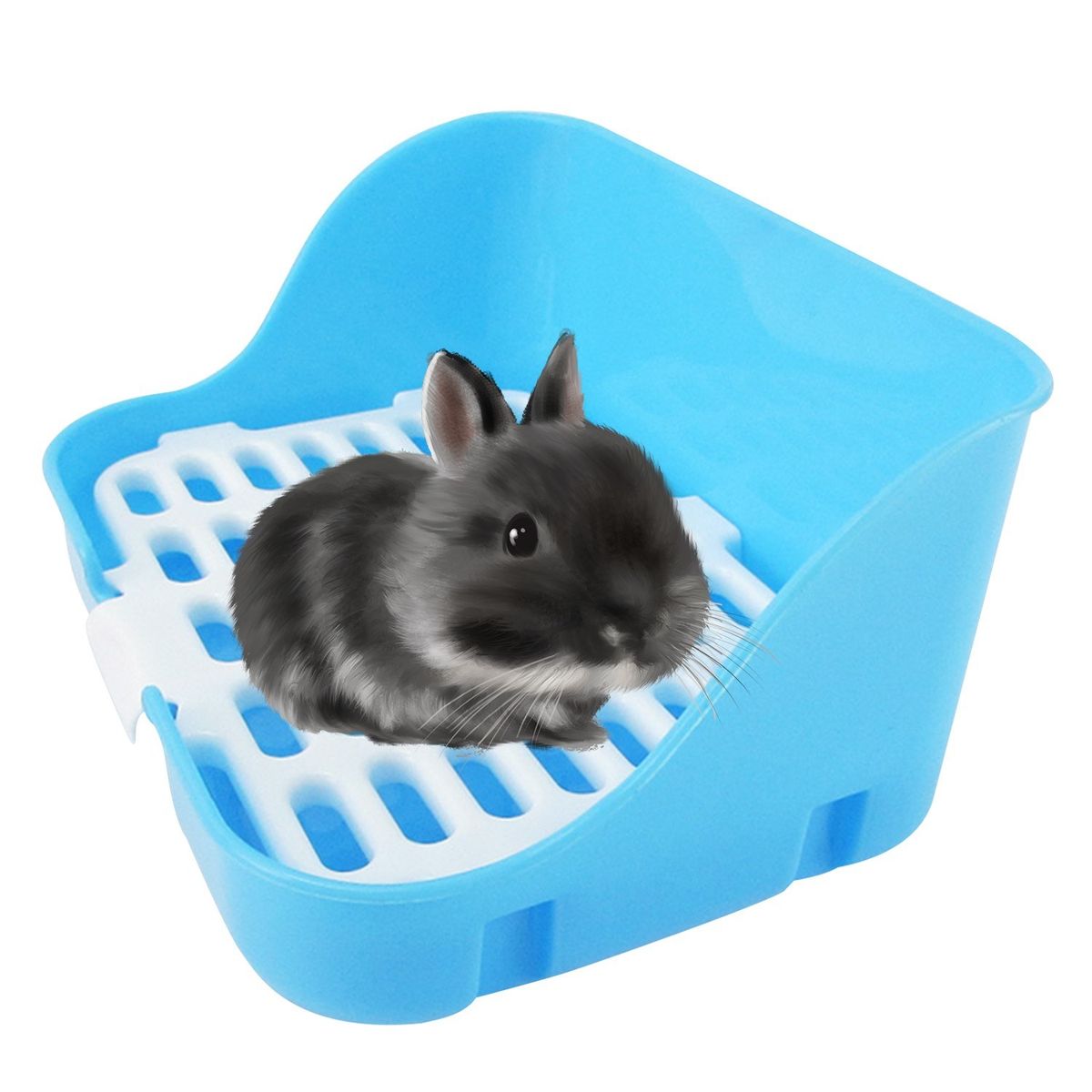 Animal Litter Potty Trainer Cage Toilet Corner Litter