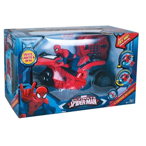 Spiderman Bike Motorcycle Toys Battery Operated Toy For Kids  red