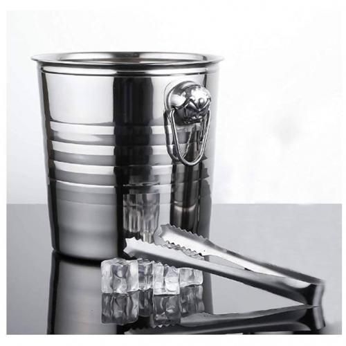 Stainless Steel Ice Cubes Bucket + Picker