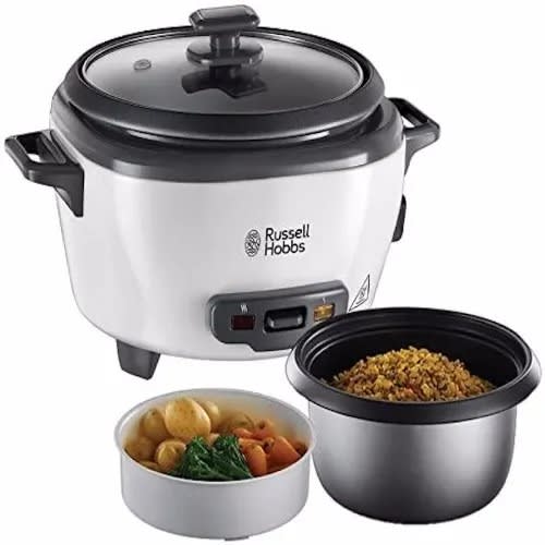 Russell Hobbs Medium Rice Cooker  Steamer With Automatic Keep-warm Function - 300W