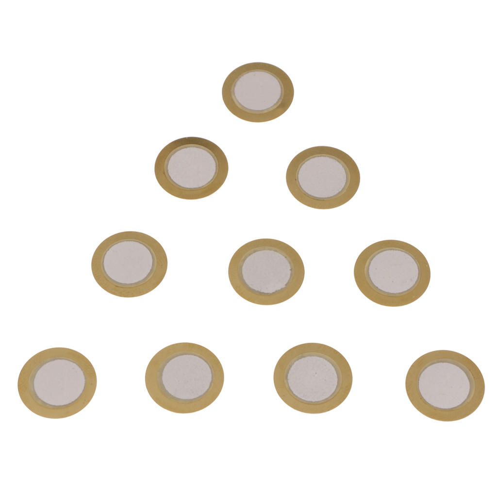 10x 15 Mm Dia Piezoelectric Ceramic  Disc For Electrical