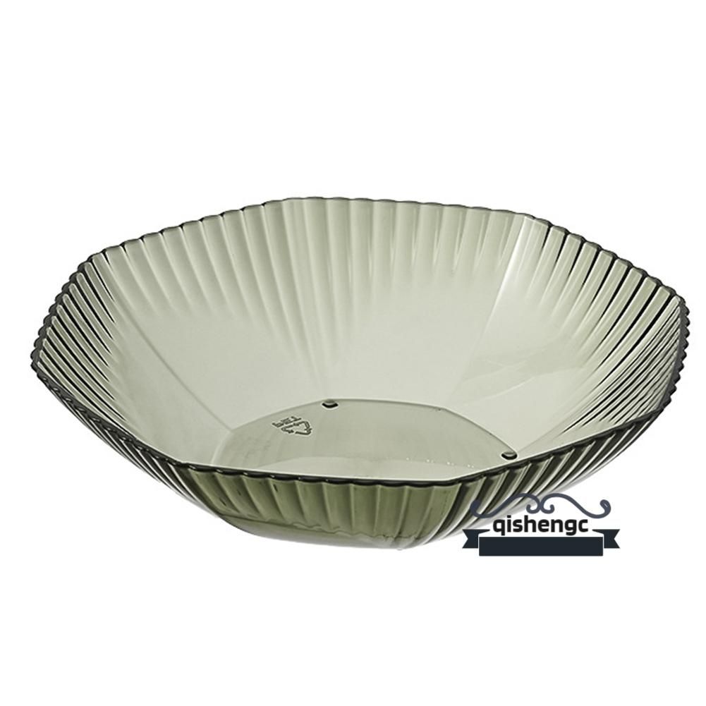 Fashion Bronzing Fruit Plate Transparent PET Fruit Tray