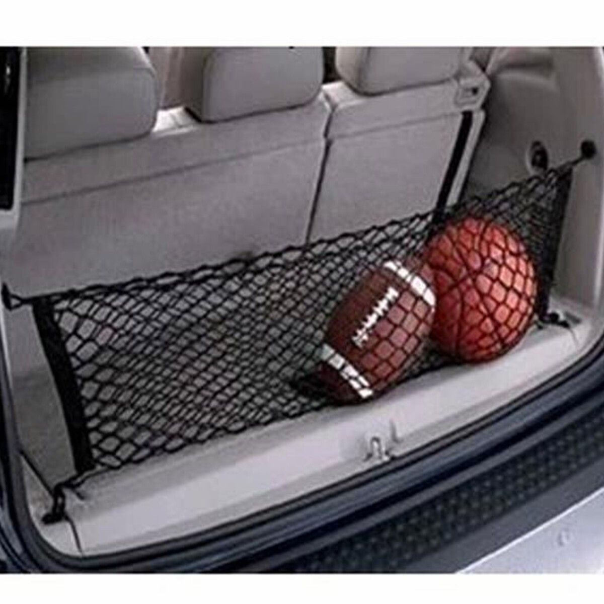 Elastic Mesh Net 90x30cm Black Nylon Car Trunk Rear Cargo Organizer Storage NEW