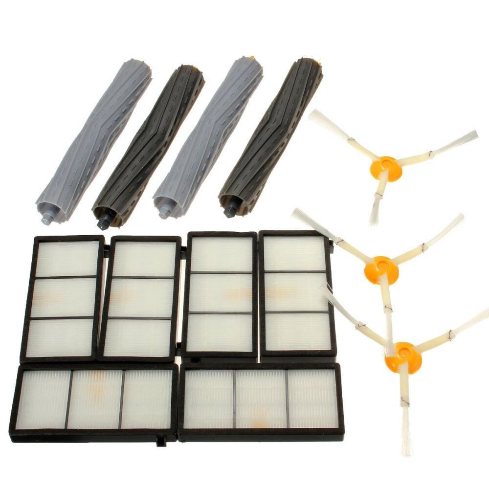 13pcs One Set Extractor Brush& HEPA Filter Kit Replacement For IRobot Roomba 800/900 Series