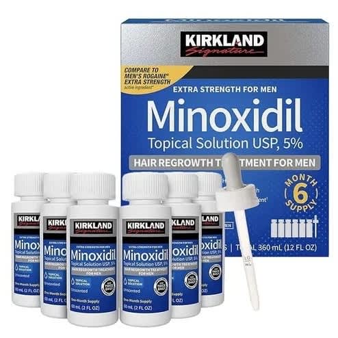 6pcs Minoxidil 5% Extra Strength Bald Hair & Beard Growth - New Edition