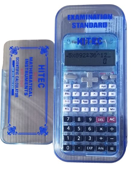 Hitec Scientific Calculator With In-built Set Of Mathematical Instruments (WAEC, NECO & JAMB Exams Standard)